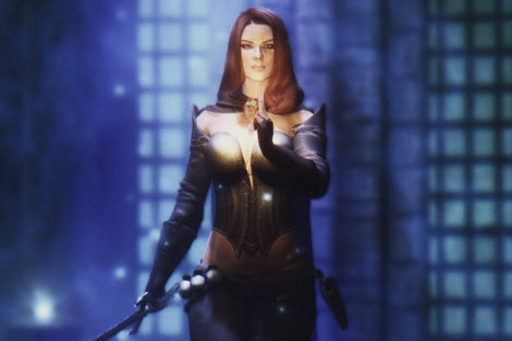 上古卷軸5紅發(fā)劍士娜塔莎隨從mod下載圖1