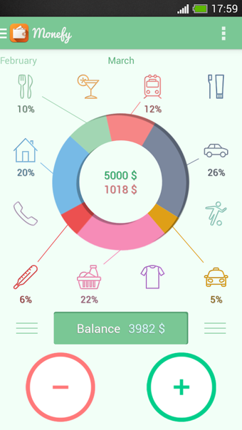 Monefy記賬 v1.5.5 安卓版圖1