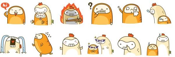 面包吉咕咕雞表情