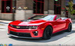 紅色跑車(chē)電腦主題 win7版 