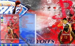 NBA火箭電腦主題 win7版 