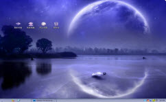 唯美漂流瓶電腦主題 xp版 