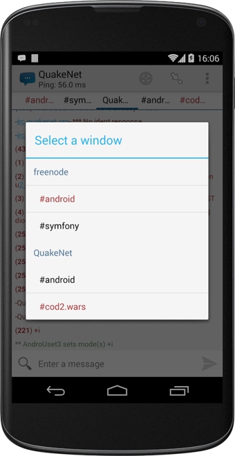 AndroIRC v4.0 安卓版圖4