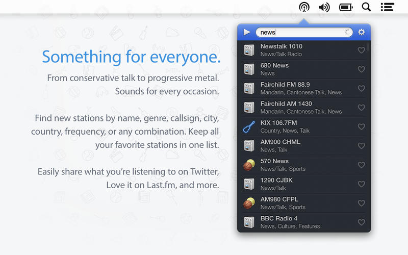 Mac網(wǎng)絡(luò)收音機(jī)軟件