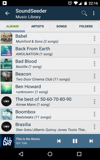 SoundSeeder Music Player