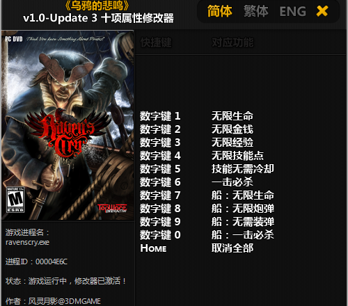 烏鴉的悲鳴修改器