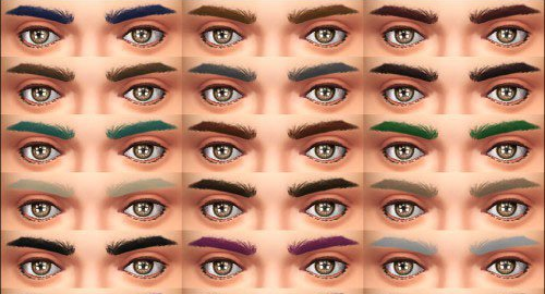 模擬人生4男士帥氣眉毛