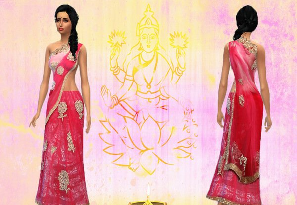 模擬人生4印度風(fēng)女裙