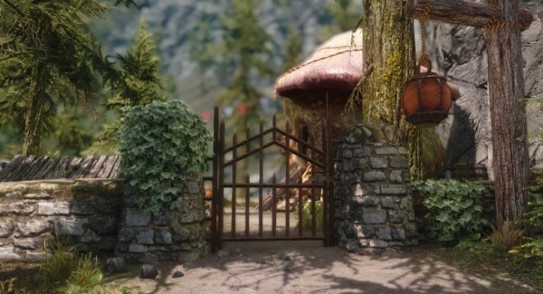 上古卷軸5天際超精致小磨菇房屋庭園