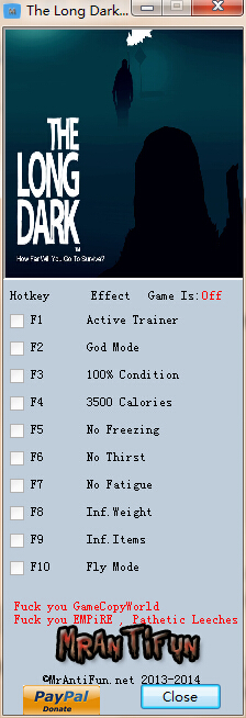 漫漫長(zhǎng)夜九項(xiàng)修改器