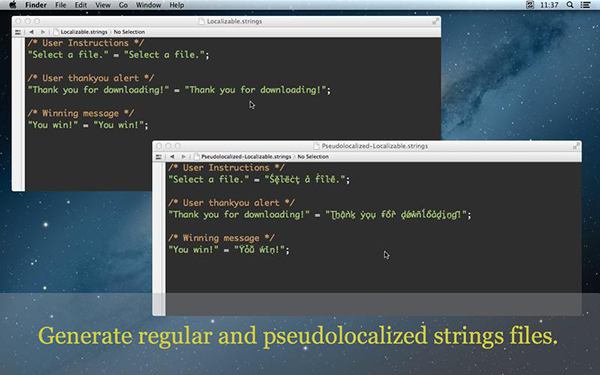 Pseudolocalizer mac版