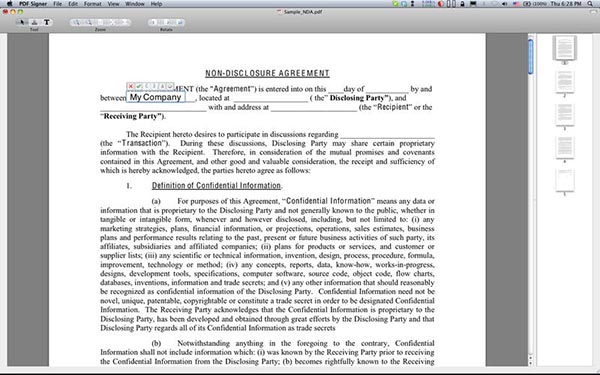 PDF Signer Mac版 V1.6.1 官方版圖1