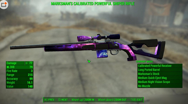 輻射4紫色狙擊步槍mod