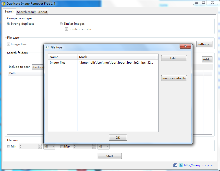 重復(fù)圖片移除工具(Duplicate Image Remover) 1.4 免費版圖1