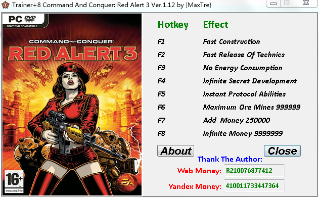 紅色警戒3修改器下載