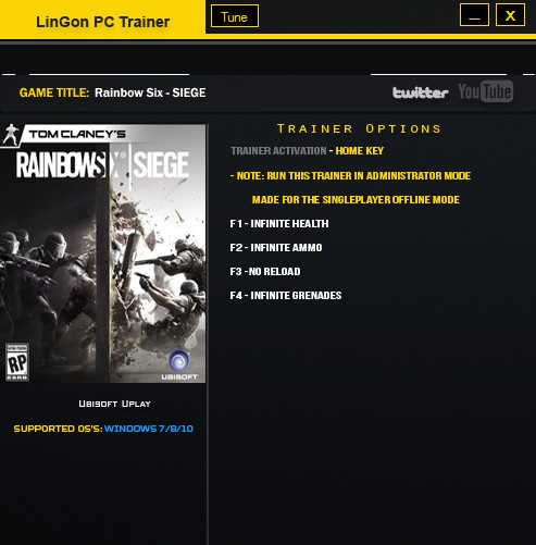 彩虹六號圍攻修改器下載