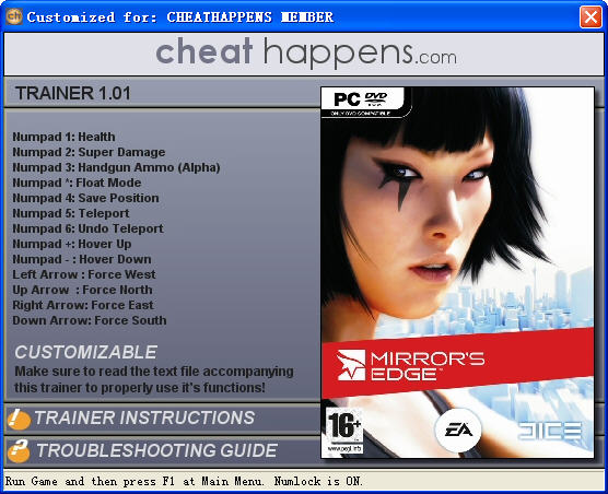 鏡之邊緣八項屬性修改器