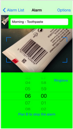 條形碼鬧鐘app