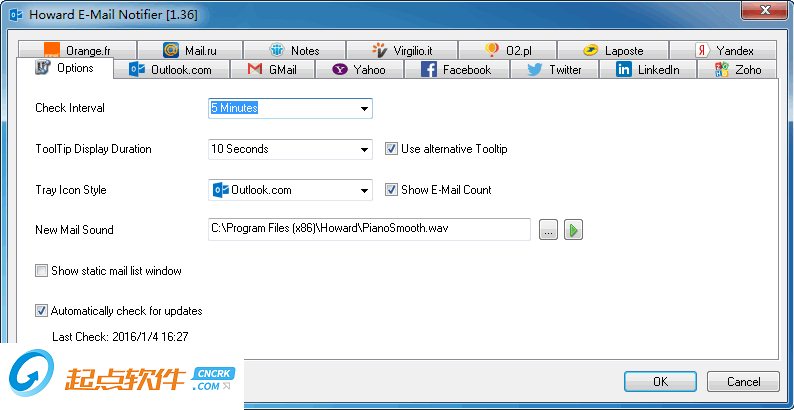 Howard Email Notifier
