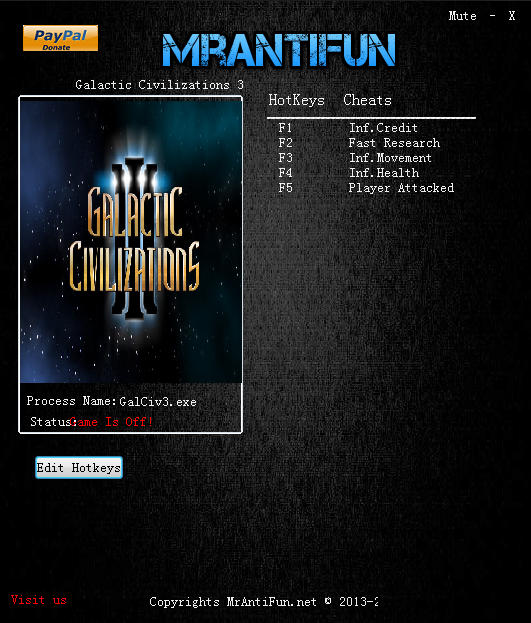 銀河文明3修改器下載