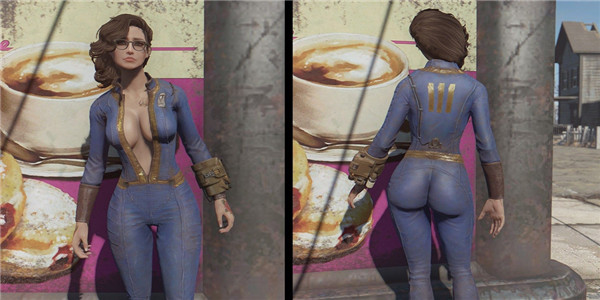 輻射4開胸版避難所連體服mod 