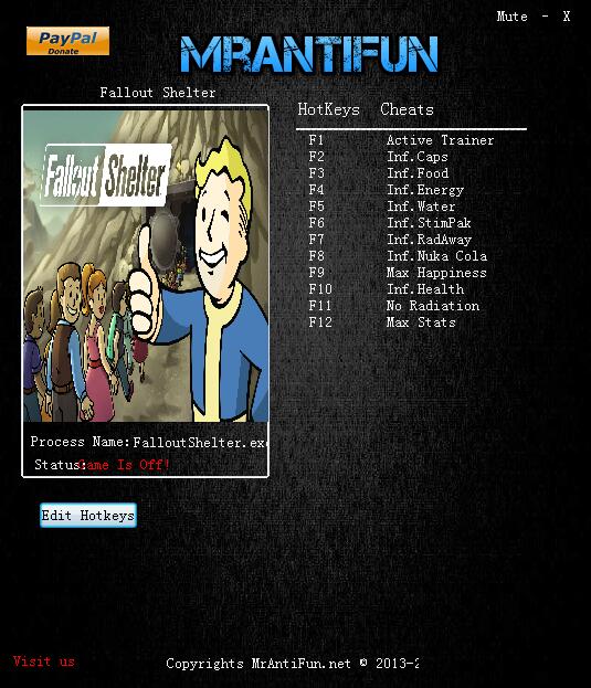 輻射避難所修改器