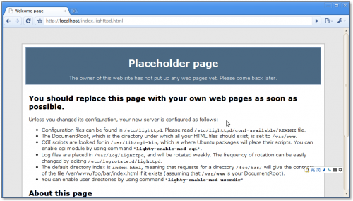 lighttpd服務(wù)器