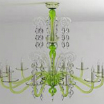 另類綠色水晶枝形吊燈3d模型 免費(fèi)版 