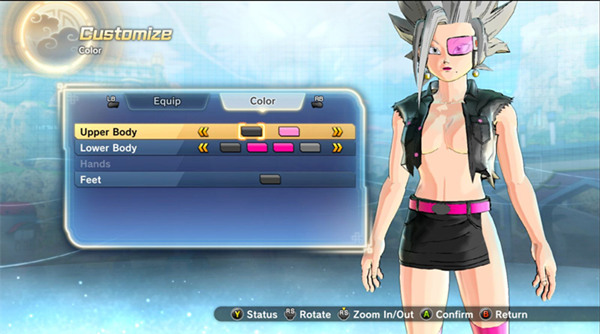 龍珠超宇宙2胸猛女性短裙服裝MOD下載