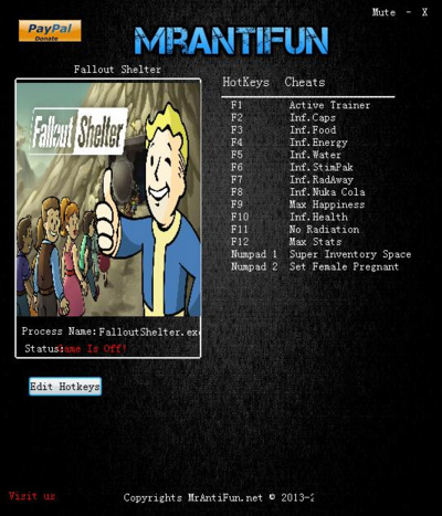 輻射避難所pc修改器