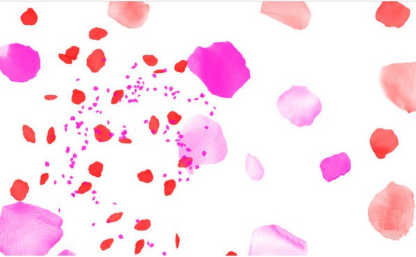 PS玫瑰花瓣筆刷下載 