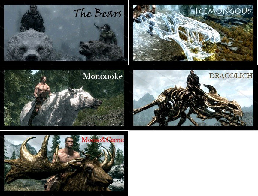 上古卷軸5天際10種坐騎mod