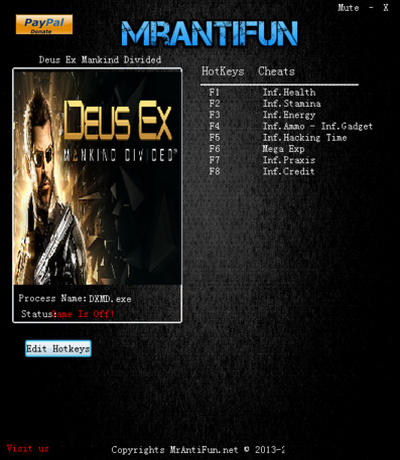 殺出重圍人類分裂修改器
