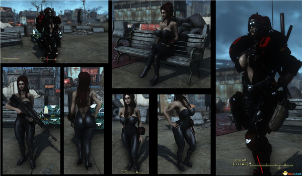 輻射4坐姿持槍站立動作MOD