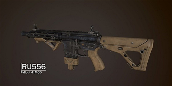 輻射4 RU556突擊步槍MOD下載 綠色版圖2