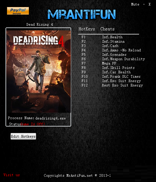 喪尸圍城4十二項修改器 v1.02 免費版圖1