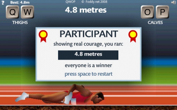 qwop百米賽跑 中文版圖1