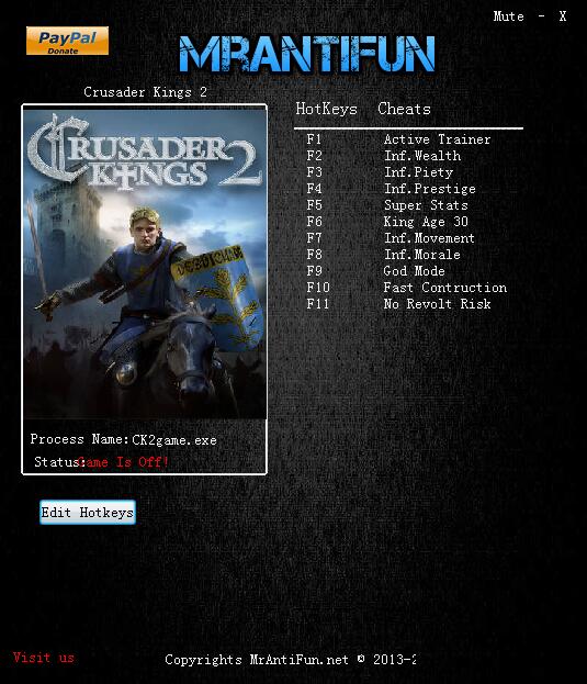 十字軍之王2十項修改器下載 免費版