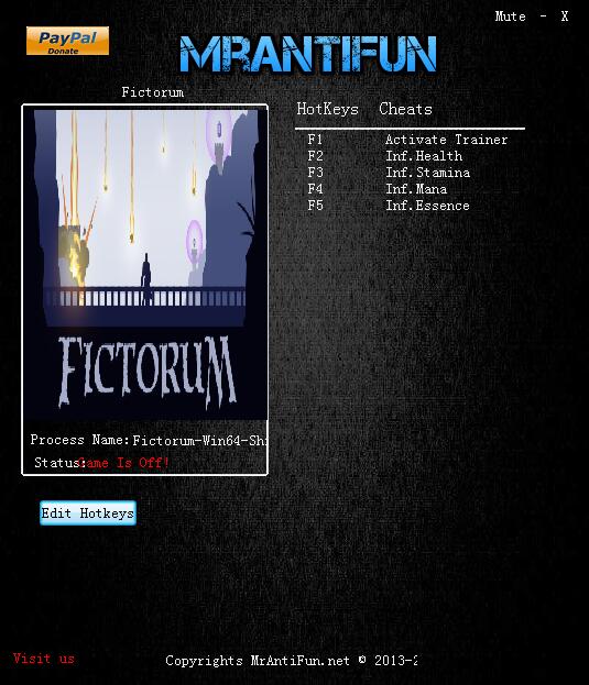 Fictorum四項(xiàng)修改器 免費(fèi)版
