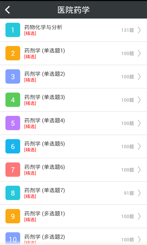 醫(yī)院藥學(xué)高級職稱總題庫