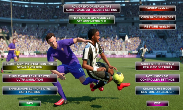 FIFA17AGPE純游戲性選擇工具