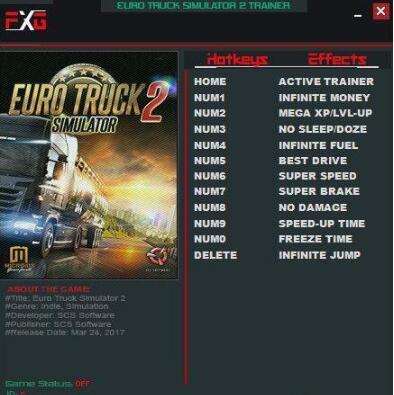 歐洲卡車模擬2十一項屬性修改器