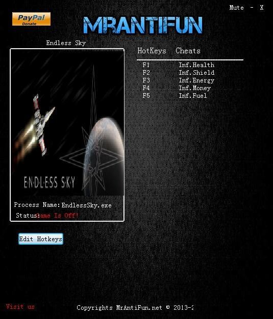 無(wú)盡天空五項(xiàng)修改器 免費(fèi)版