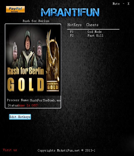 沖向柏林兩項(xiàng)修改器