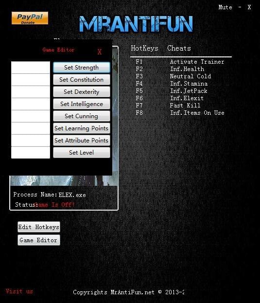 Elex十五項(xiàng)修改器 免費(fèi)版