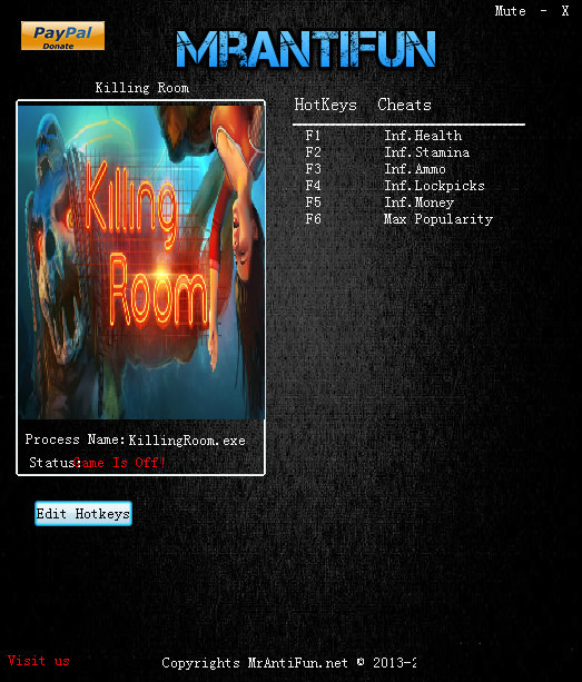 殺人房間六項修改器