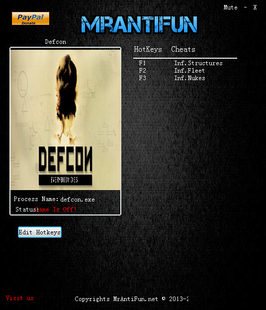 核戰(zhàn)危機三項修改器