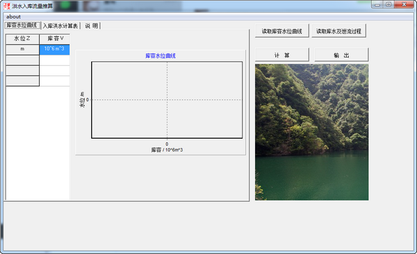 洪水入庫(kù)流量推算工具