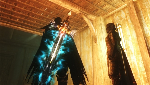 上古卷軸5霸氣華麗的烏木劍替換mod