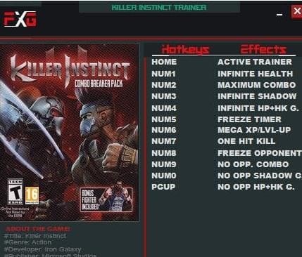 殺手本能十一項(xiàng)修改器